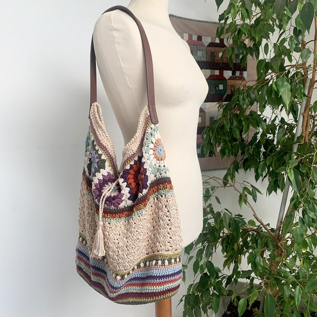 boho style shoulder bag Crochet Pattern