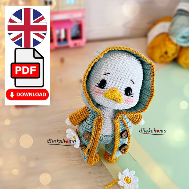 Mr Duck Amigurumi Crochet Pattern PDF