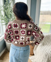 CROCHET CARDIGAN PATTERN / Granny Square Cardigan