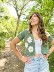 The Daisy Day Cardigan PDF Crochet Pattern