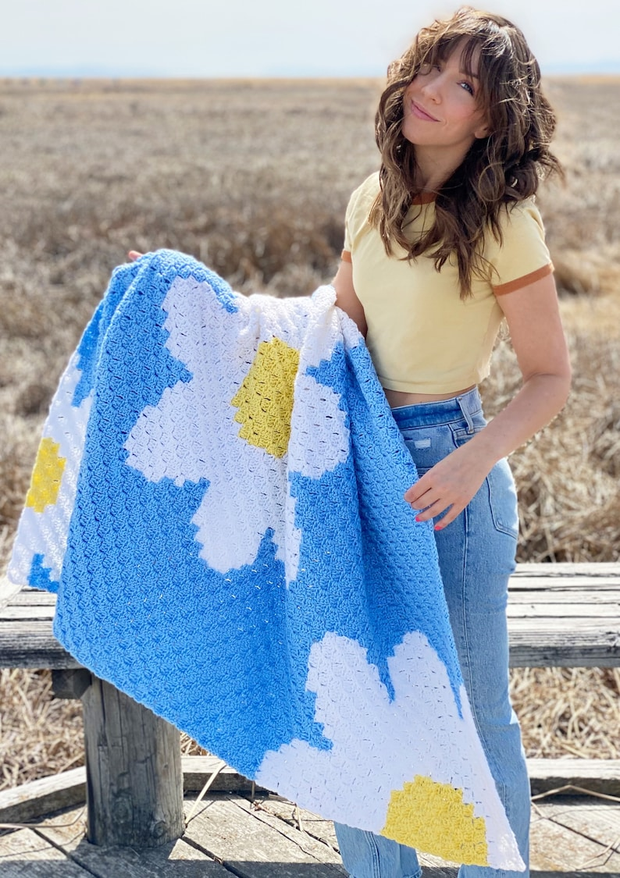 The Daisy Day Throw Crochet Pattern