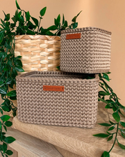 Basket Storage Rectangular Crochet Pattern