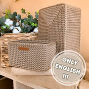 Basket Storage Rectangular Crochet Pattern