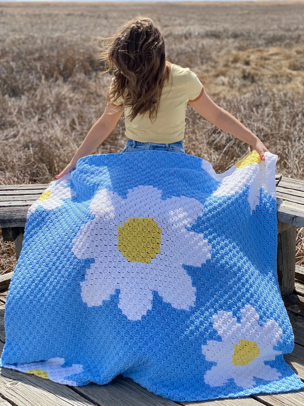 The Daisy Day Throw Crochet Pattern