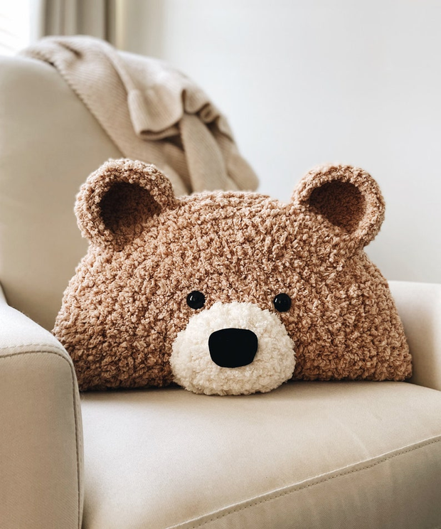 CROCHET PATTERN ⨯ Bear Pillow ⨯ Nursery, toddler, child, decor