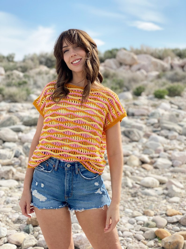 The Electric Sun Tee PDF Crochet Pattern