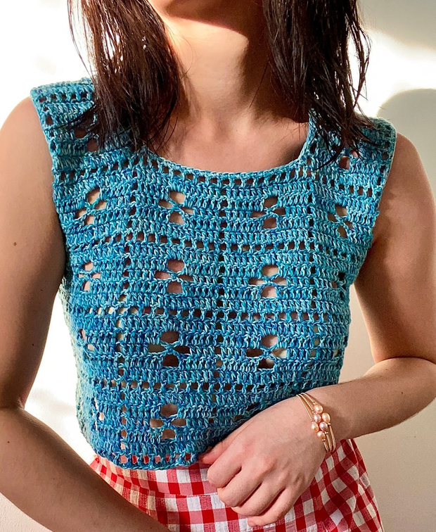 lace mesh dress crochet pattern