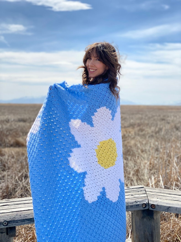 The Daisy Day Throw Crochet Pattern