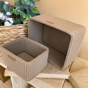 Basket Storage Rectangular Crochet Pattern