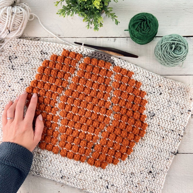 The Pumpkin Pillow Crochet Pattern