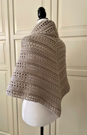 The Prayer Shawl Crochet Gathered Easy PATTERN