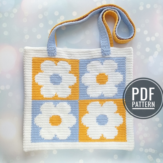 the Intarsia bag crochet pattern