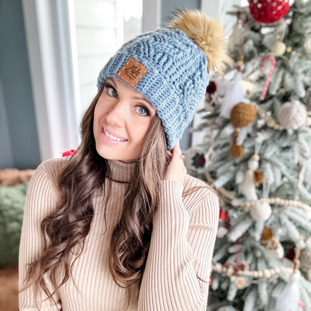 Cozy Cottage Cabled Hat Crochet Pattern