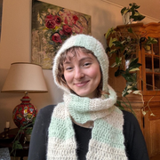 Hooded scarf Crochet Pattern