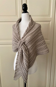 The Prayer Shawl Crochet Gathered Easy PATTERN