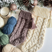 Cozy Cottage Cabled Stocking Crochet Pattern