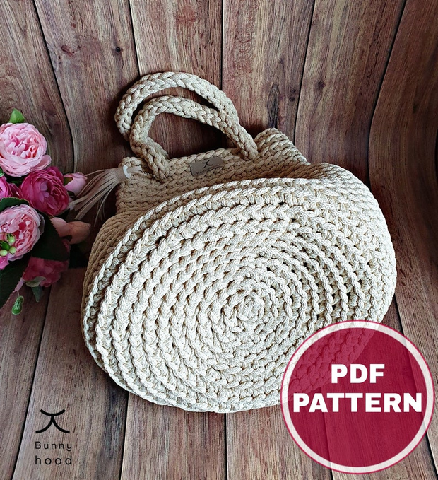 Tote Bag Medium SIZE. Crochet Pattern