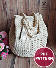 Tote Bag Medium SIZE. Crochet Pattern