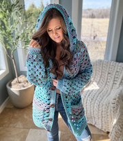 Chunky Granny Cardigan CROCHET PATTERN