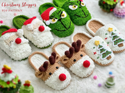 Grrinch Slippers Crochet Pattern