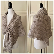 The Prayer Shawl Crochet Gathered Easy PATTERN